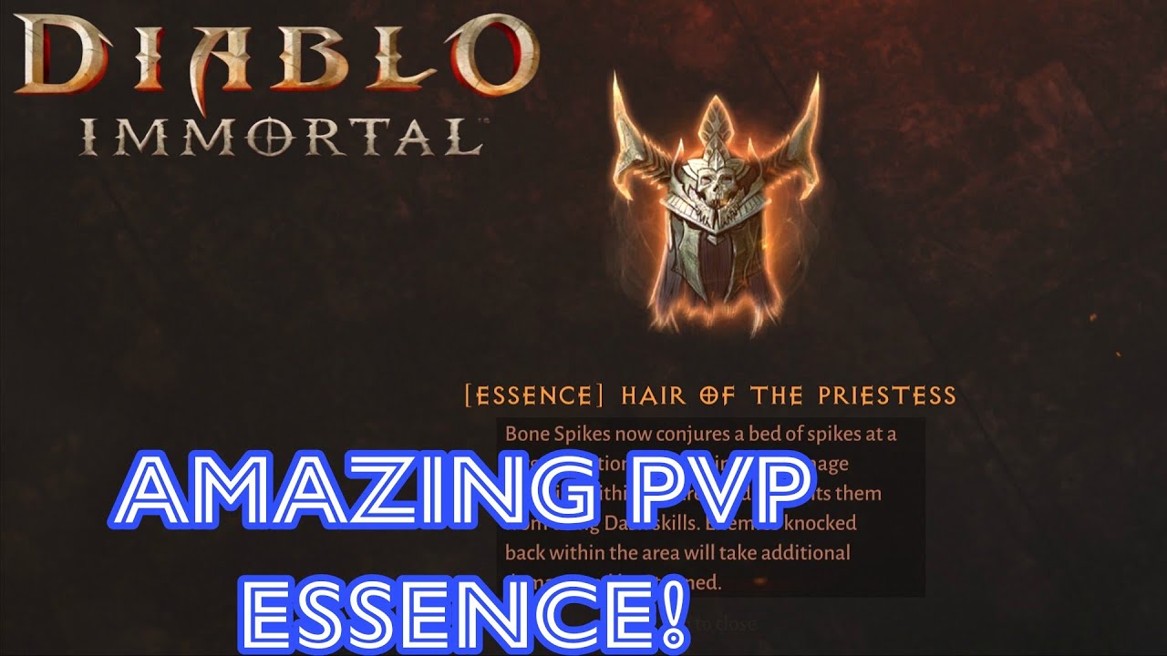 Hair of the Priestess (Bone Spikes) Necromancer Essence Overview - Diablo Immortal