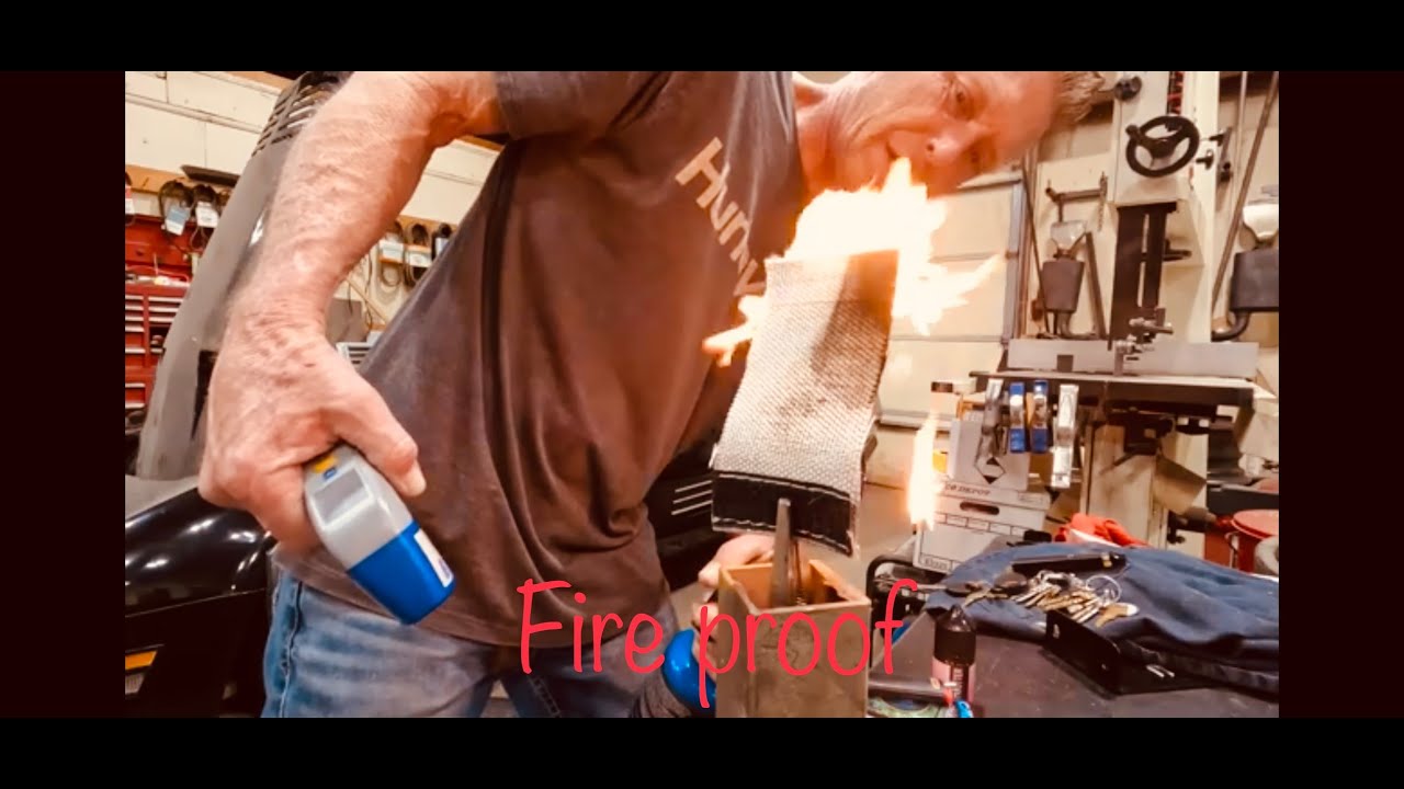 Fire protection heat wrapping gas lines and wiring￼ fire testing ls swap restomod c3 corvette