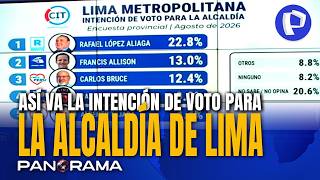 📊 Month and a half until the elections: the race for the Mayor of Lima heats up