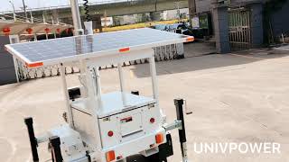 UST-300 towable small design solar trailer for surveillance trailer