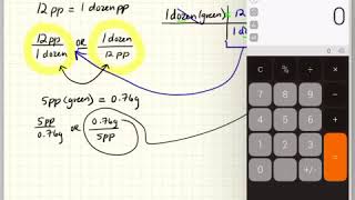 Factor Label Method with Packing Peanuts Lab Handout (Q#4)