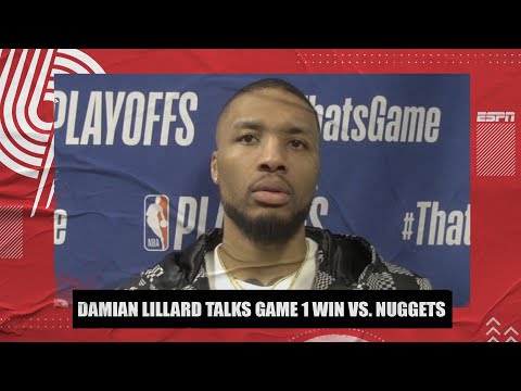 Damian Lillard knows how important a Game 1 win is in a playoff series | NBA on ESPN