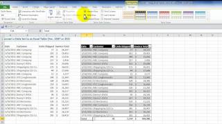 Take Advantage of  Excel 2007-2010 Tables and Excel 2003 Lists
