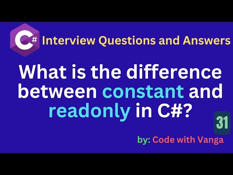 What is the difference between constant and readonly in C#?
