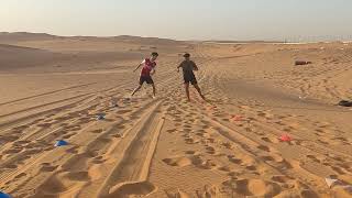 acl rehab coordination and agility exercise.  sand ex