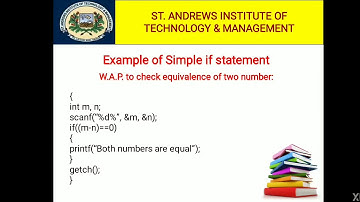 SAITM BCA 2 C Programming Unit 2 Lecture 6