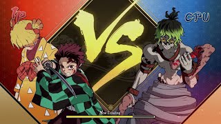 Tanjiro (Entertainment District) and Zenitsu (Entertainment District) Vs. Gyutaro  VERY HARD CPU