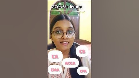 Difference Between CA, CS, CMA, CFA, and ACCA Explained Simply🤯✅ #collegestudent #careertips