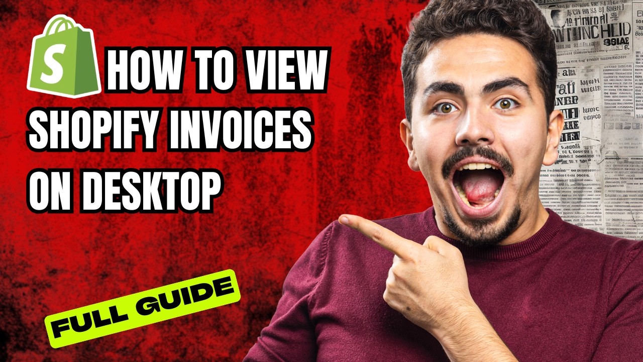 How to View Shopify Invoices on Desktop [2026 Full Guide] - YouTube