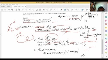 Actuarial Mathematics (CM1) tutorial video 2