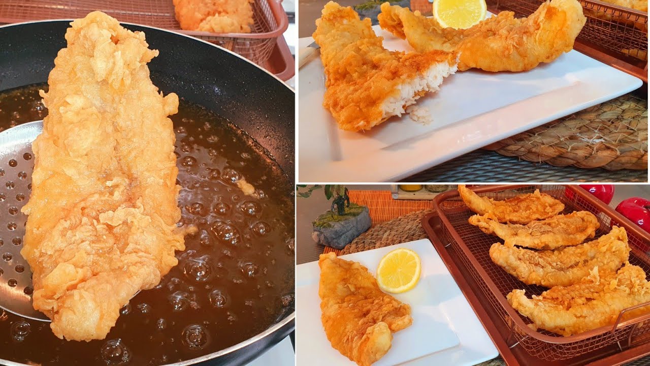 ألذ فيليه سمك مقلي مقرمش مثل المطاعم /طريقة عمل سمك مقلي