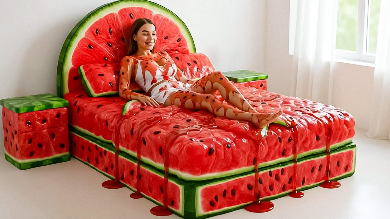 Which Insane Bed Would You Risk Sleeping In? 🍉🛌✨| The Ultimate Satisfying Oddly Asmr Experience