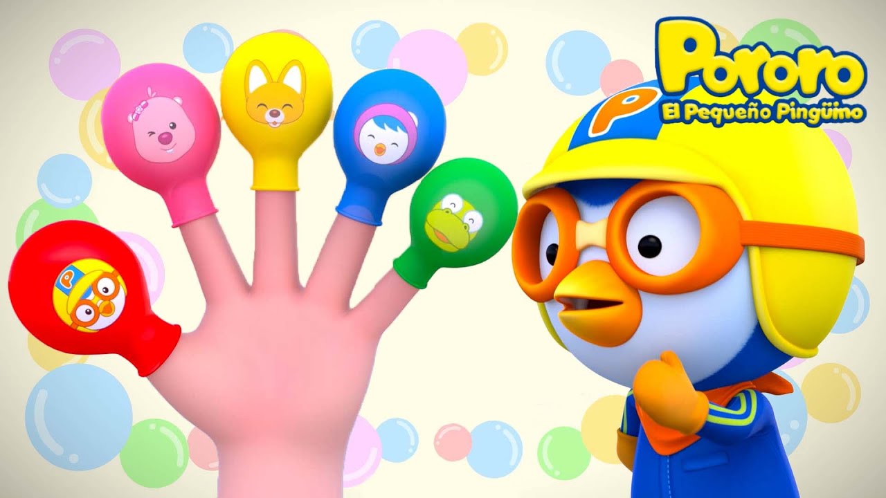 La Familia Dedos con Pororo | Canción de globos de Colores🎈 | Pororo en Español