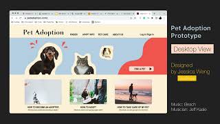 Pet Adoption Web Prototype [Course UX/UI Project | Google Professional UX Design Certificate]