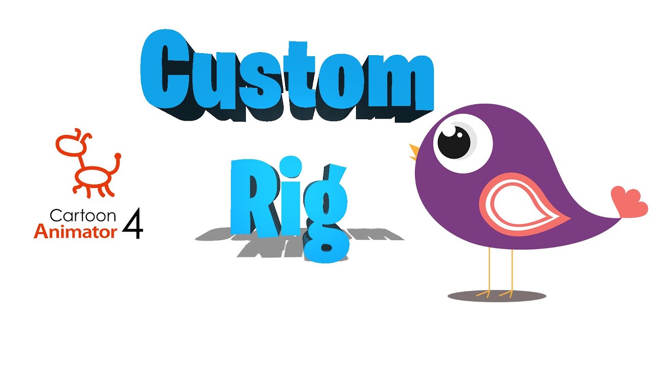 Custom rig a simple little bird character in cartoon animator 4 - YouTube