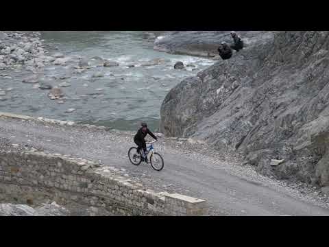 Cycling on world's most dangerous road  Shimshal valley.
