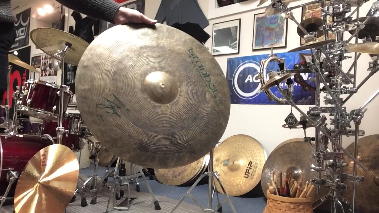 Istanbul Agop GREEN LOGO 24" signature ride cymbal by 247drums YouTube