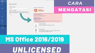 Cara Mengatasi Microsoft Office 2021/2019/2016 Unlicensed/Tidak Bisa Mengetik Secara Legal screenshot 2