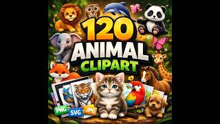 120 Animal Clipart Pack That Will Instantly Elevate Your Designs