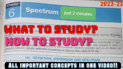Spectrum in 2 minutes...!! | Important notes of ICSE Class 10 Physics chapter 6 | #icse #classx