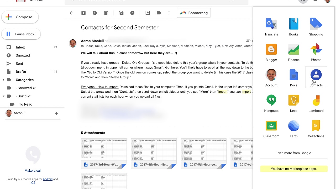 How To Import Contacts To Gmail From A Csv File YouTube