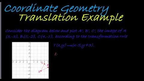 Coordinate Geometry Translation Example 2