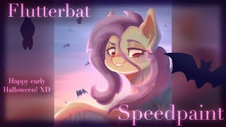 Flutterbat - Digital Painting 🦇🌸🌷