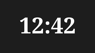 12 Minutes 42 Seconds Timer