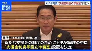 異次元の少子化対策財源　こども家庭庁「支援金制度等準備室」設置｜TBS NEWS DIG