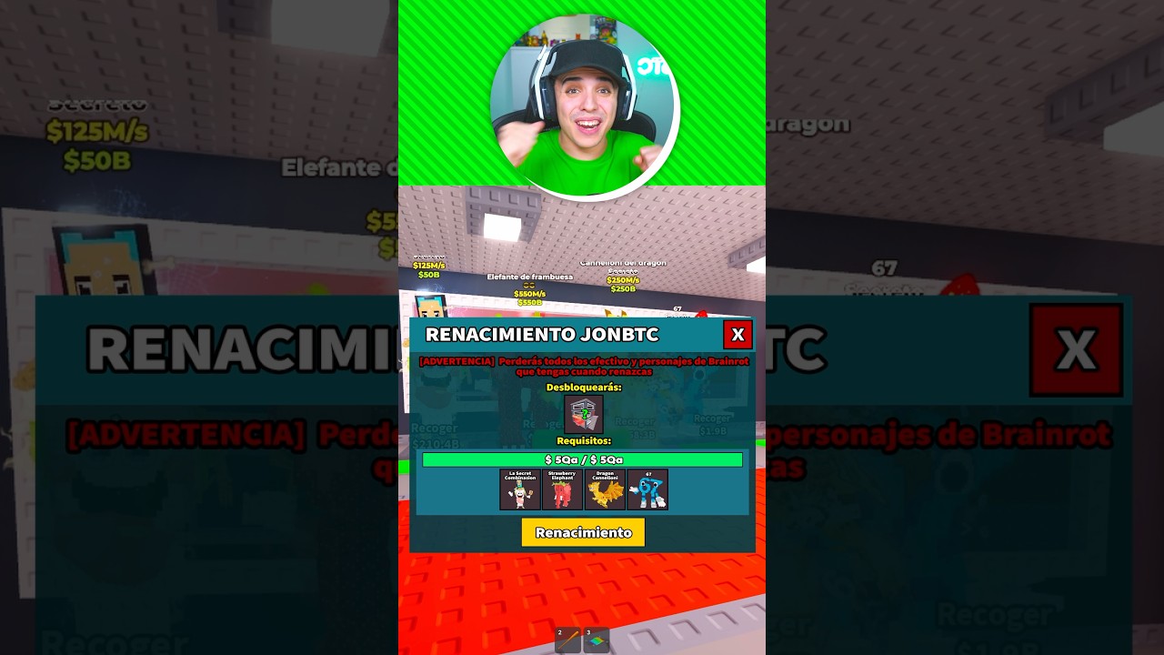 MI RENACIMIENTO!😱 #roblox #stealabrainrot