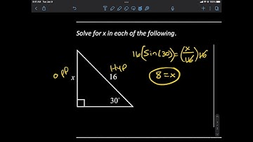 Finding Missing Sides with SOHCAHTOA Trig