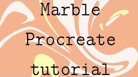 ♡︎Procreate marble tutorial♡︎