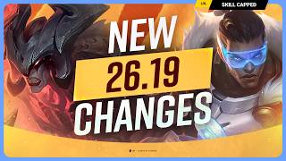 Full ALL NEW CHANGES for PATCH 26.19 - League of Legends Guide