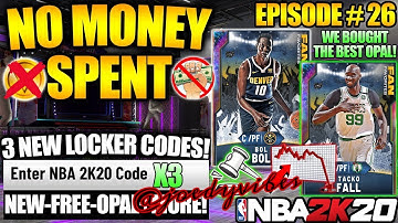 FIRST EVER FREE GALAXY OPAL LOCKER CODE IN NBA 2K20 MYTEAM