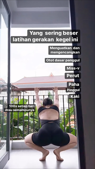 Senam kegel untuk Paha dan Miss V #leggings #olahragasantai #aerobic