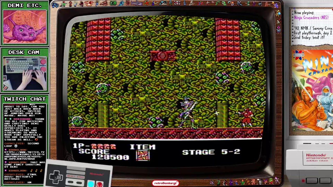 Ninja Crusaders (NES) - First playthrough, day 2. - YouTube