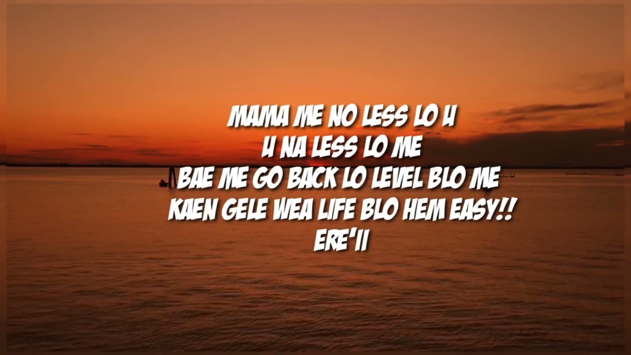 E'RETE WORA- Capehenslow Ft Dave West ( Official Lyrics Video)