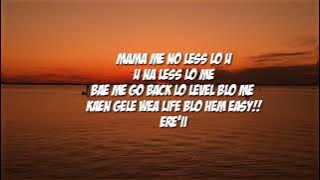 E'RETE WORA- Capehenslow Ft Dave West ( Official Lyrics Video)