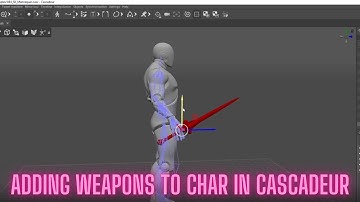 attaching a weapon to a char in cascadeur skeletal and static