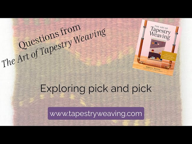 Waffle Weave Tapestry  Video Instructions and Patterns — Hello