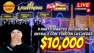 🔴LIVE MY FIRST $10,000 GROUP PULL HIGH LIMIT SLOT PLAY WINNING AT THE CASINO #impulsiveslots
