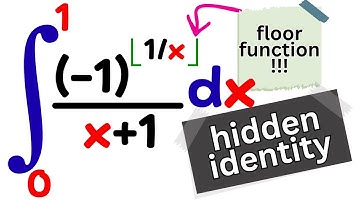 an integral with my favorite function and a nice hidden identity