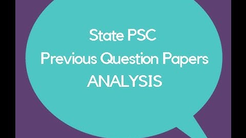 State PSC Previous Question Papers Analysis | Innovative Strategy to boost your score in APPSC TSPSC