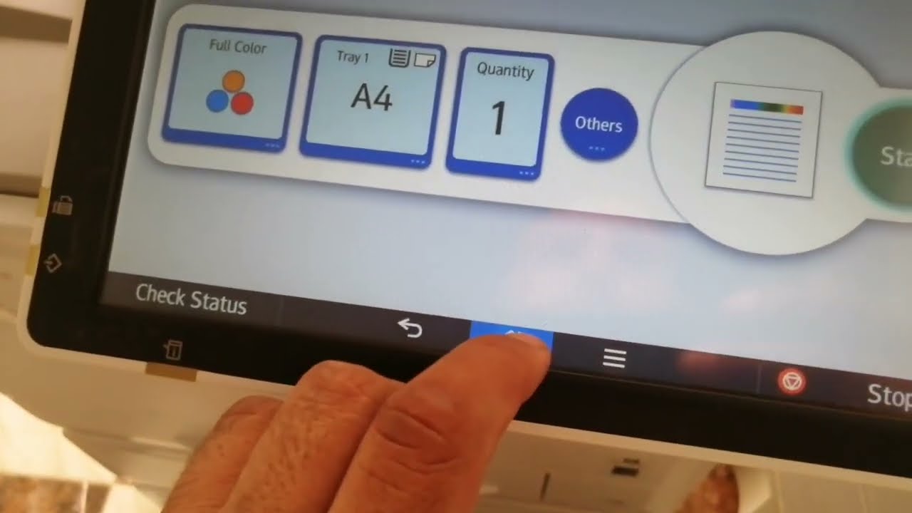 شرح شاشة ماكينة Richo mpc 306 واماكن الحشر