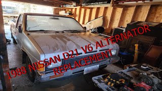 D21 Hardbody Alternator replacement | JDM Truck meets CANADIAN TOOLS!