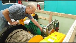 Open winch for double girder overhead crane wins thumb up, customer review