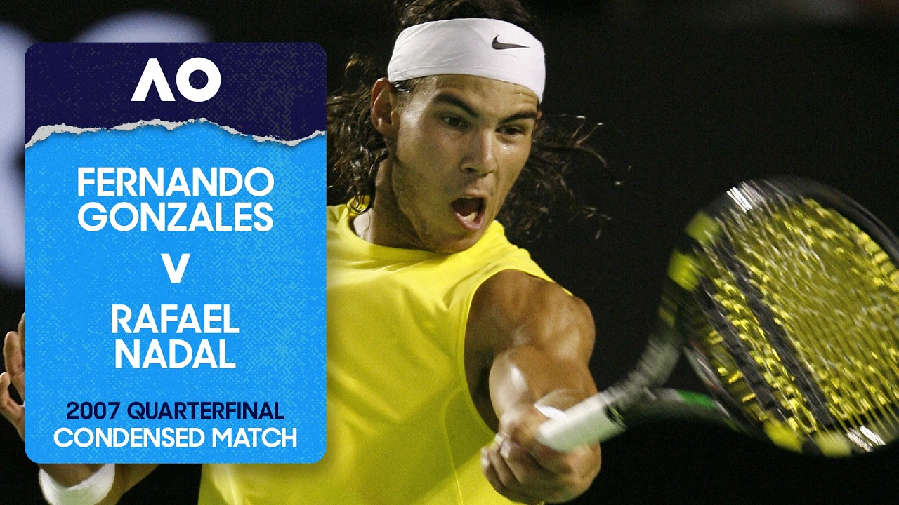 Pancho Gonzales v Rafael Nadal Condensed Match | Australian Open 2007 Quarterfinal