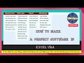 How To Make a Perfect Software in Excel VBA