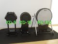 Roland V-Drums Kick Pad KD-10 & KD-9 & V-Kick Trigger KD-120。比較レビュー。ローランド・電子ドラム バスドラム。騒音や感度、打感・踏み心地等