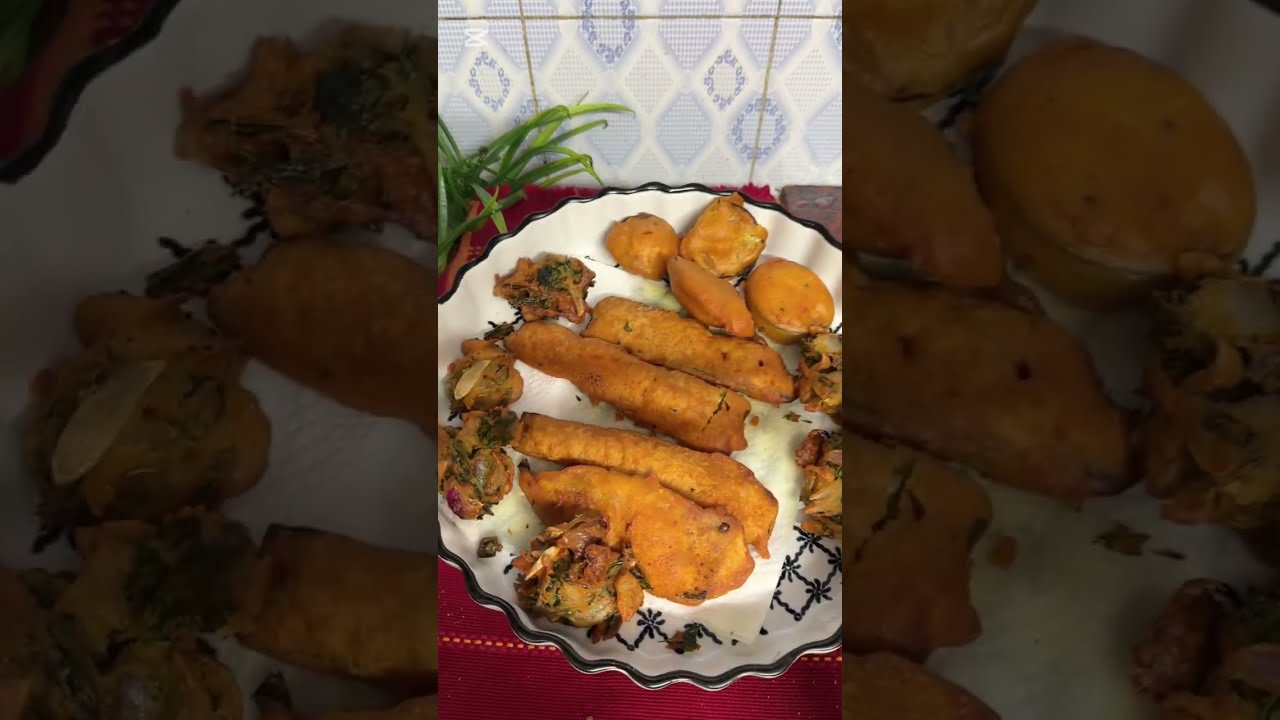 খুবই সুস্বাদু বেগুনি ও পেঁয়াজের পাকোড়া Nanumoni’s Kitchen 